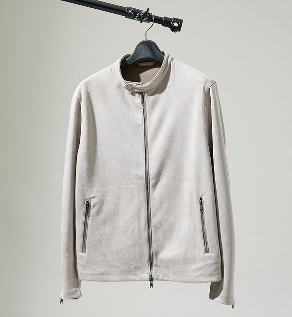 ABAHOUSE「【セットアップ対応】ネオスエード ライダースジャケット / ダンボールニット」|ライダースジャケット|