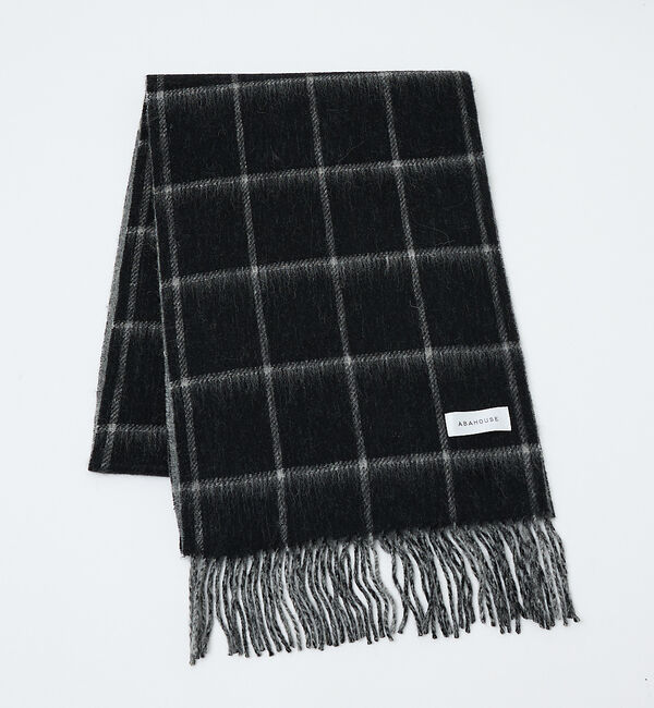 ABAHOUSE「ウール&times;カシミヤ リバーシブル マフラー / ON・OFF兼用」|マフラー|