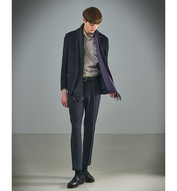 ABAHOUSE「ウール&times;カシミヤ リバーシブル マフラー / ON・OFF兼用」|マフラー|