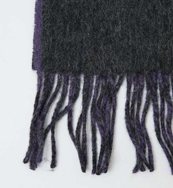 ABAHOUSE「ウール&times;カシミヤ リバーシブル マフラー / ON・OFF兼用」|マフラー|