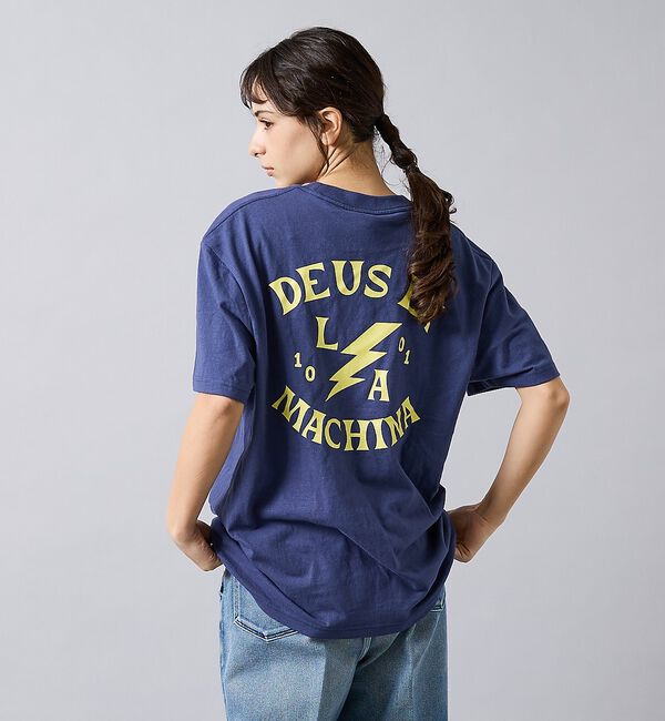 ABAHOUSE「【Deus Ex Machina / デウスエクスマキナ】 Chinook Te」|Tシャツ・カットソー|ネイビー