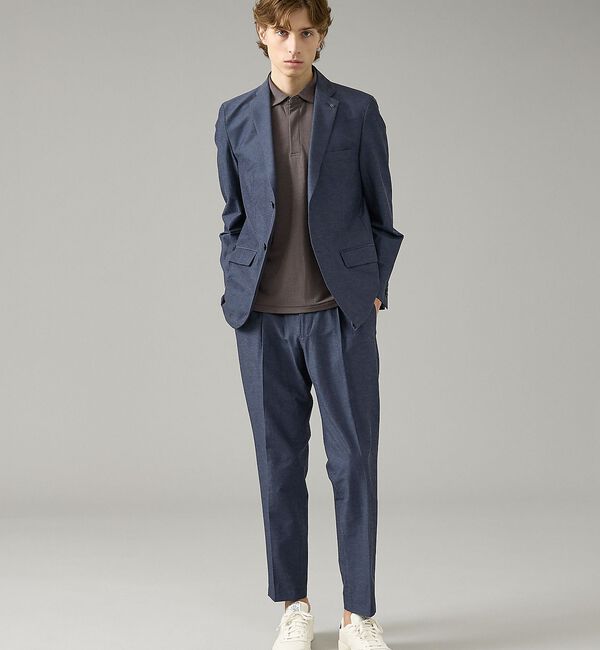 ABAHOUSE「【セットアップ対応】スーパーストレッチ リネンジャケット/ FLEX JACKE」|テーラードジャケット|