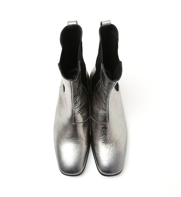 alfredoBANNISTER「スクエアトゥ サイドゴア ホイル ロング レザー ブーツ」|ショートブーツ|