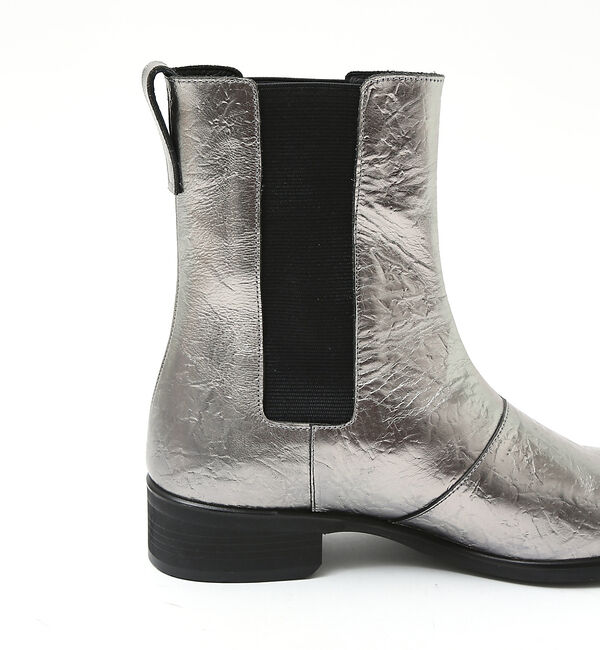 alfredoBANNISTER「スクエアトゥ サイドゴア ホイル ロング レザー ブーツ」|ショートブーツ|