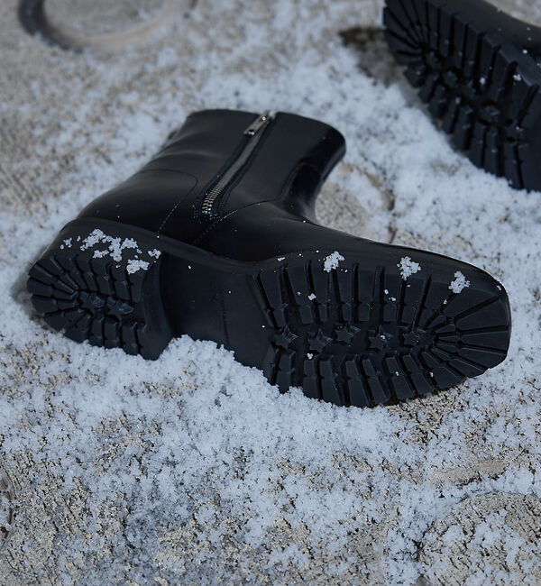 alfredoBANNISTER「スクエア サイドジップ ブーツ」|ショートブーツ|