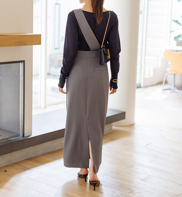 Rouge vif「【セットアップ対応】アシメトリー サスペンダー付きスカート」|スカート|