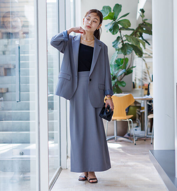 Rouge vif「【セットアップ対応】アシメトリー サスペンダー付きスカート」|スカート|