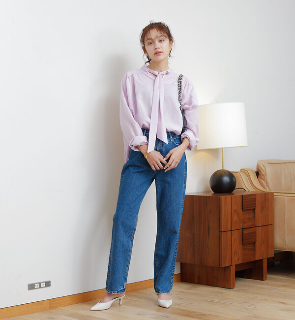 Rouge vif「前後 ２WAYギャザーボウタイブラウス」|シャツ・ブラウス|