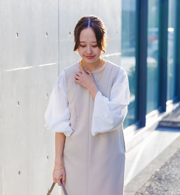 Rouge vif「ふんわり袖ボートネックブラウス」|シャツ・ブラウス|