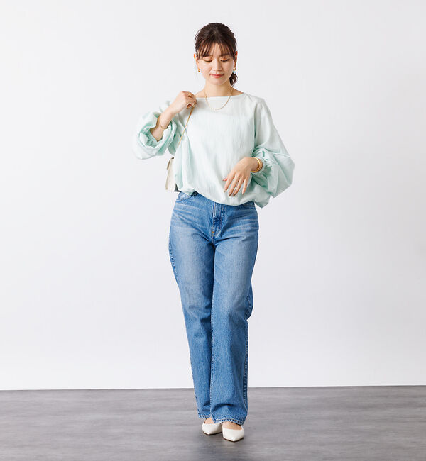 Rouge vif「ふんわり袖ボートネックブラウス」|シャツ・ブラウス|