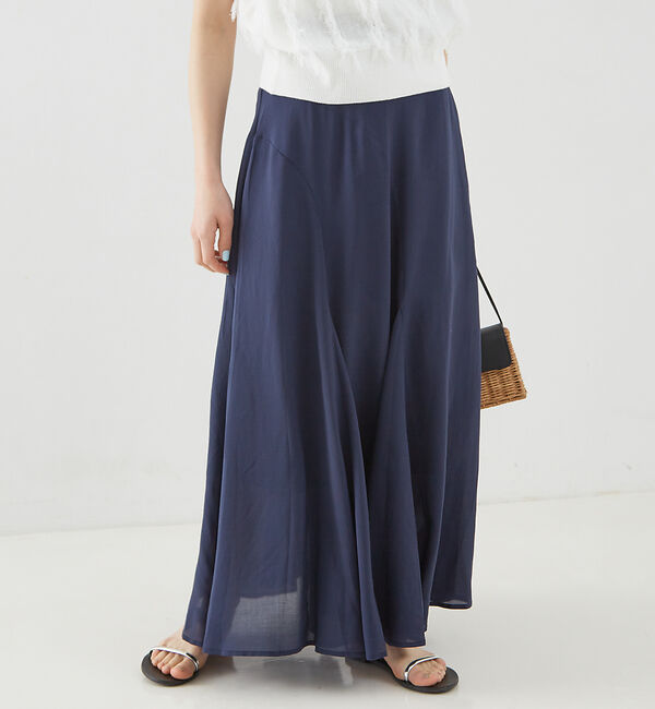 Rouge vif「フィブリルローン切り替えマキシスカート」|スカート|