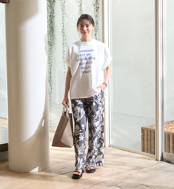 Rouge vif「モノトーンプリントイージーパンツ」|その他|