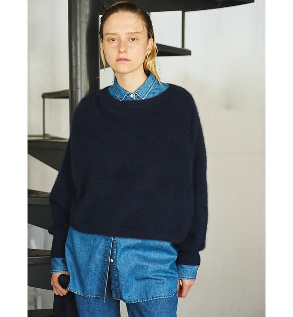 Rouge vif「フォックスウールクロップドボレロプルオーバー」|ニット・セーター|