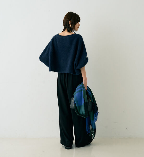 Rouge vif「フォックスウールクロップドボレロプルオーバー」|ニット・セーター|