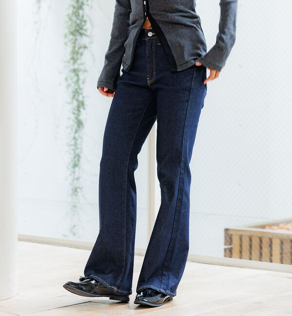 Rouge vif「【SOMETHING/サムシング】BODYFIRE FLARE/フレアデニムパン」|デニム|