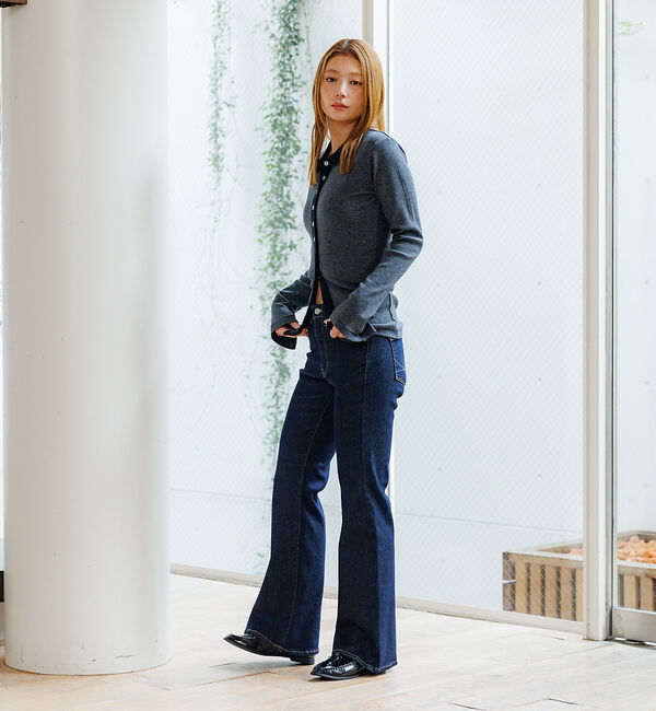 Rouge vif「【SOMETHING/サムシング】BODYFIRE FLARE/フレアデニムパン」|デニム|