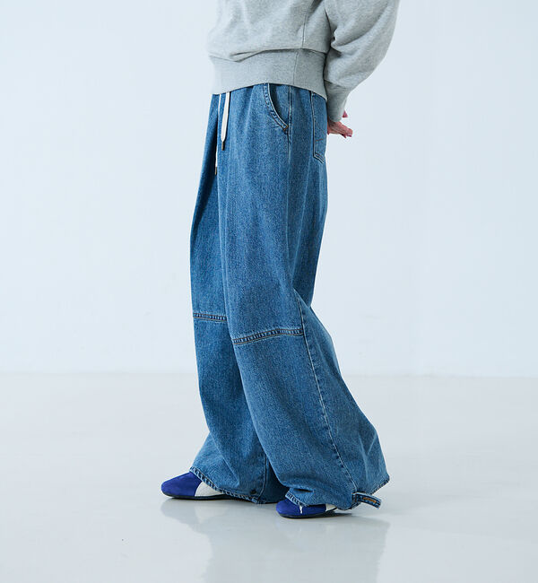 Rouge vif「【atelier SOMETHING / アトリエ サムシング】DRAWSTRI」|デニム|