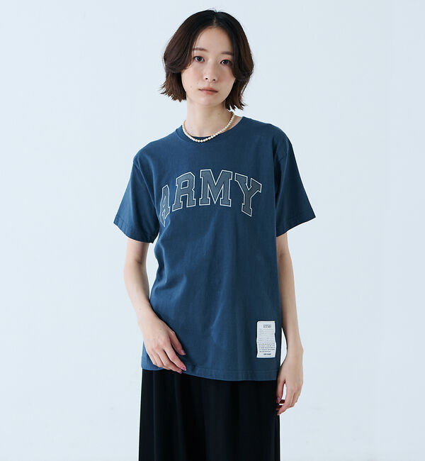 Rouge vif「【JOHNBULL/ジョンブル】ARMY プリント S/S Tシャツ / 半袖T」|Tシャツ・カットソー|