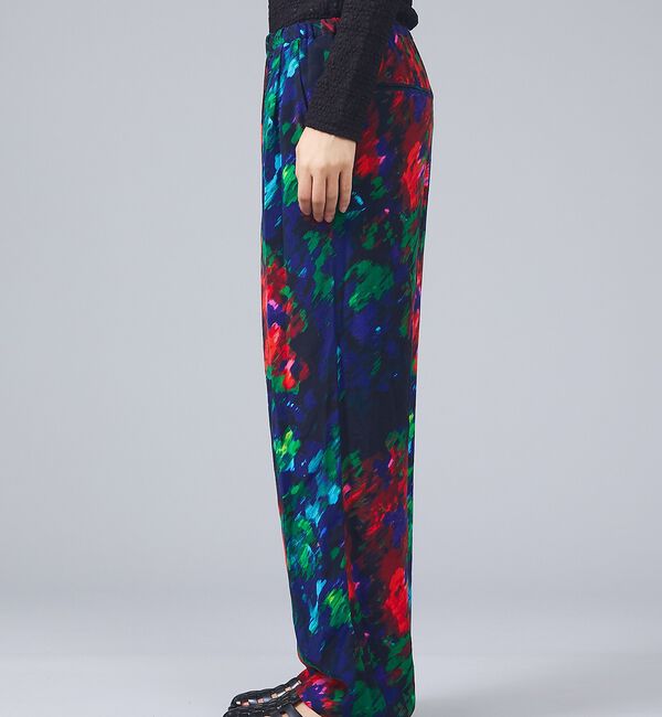 Rouge vif「【Le Melange/ル・メランジュ】フラワープリントイージーパンツ/ウエスト」|その他|