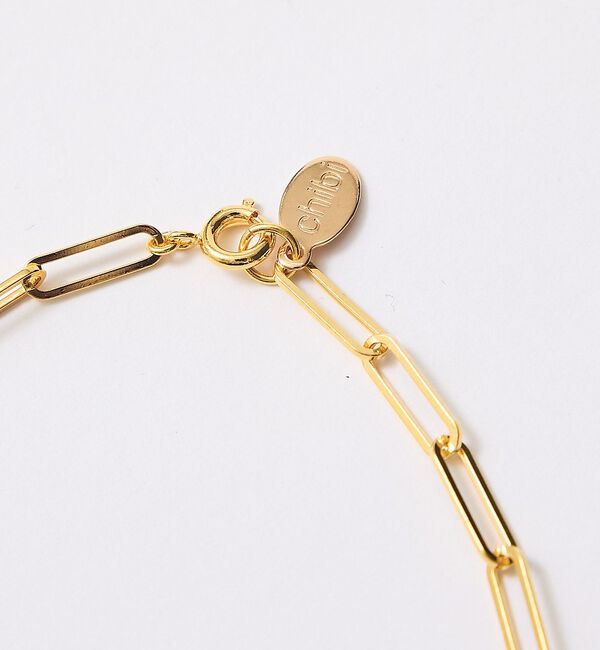 Rouge vif「【Chibi Jewels/チビ・ジュエルズ】ボールレクタングルチェーン/ゴール」|ネックレス|