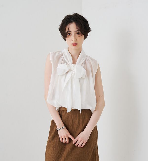 Rouge vif「前後2WAYビッグボウタイリボンブラウス【予約】」|シャツ・ブラウス|