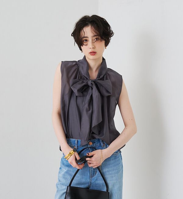 Rouge vif「前後2WAYビッグボウタイリボンブラウス【予約】」|シャツ・ブラウス|