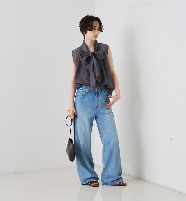 Rouge vif「前後2WAYビッグボウタイリボンブラウス【予約】」|シャツ・ブラウス|