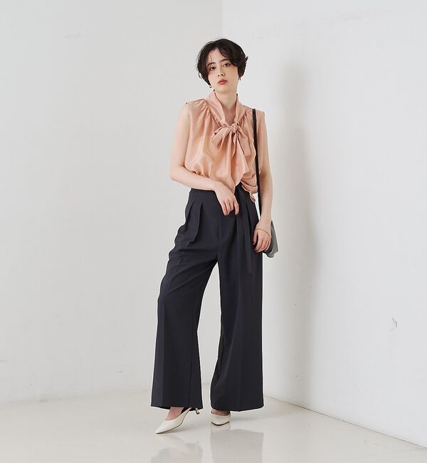 Rouge vif「前後2WAYビッグボウタイリボンブラウス【予約】」|シャツ・ブラウス|