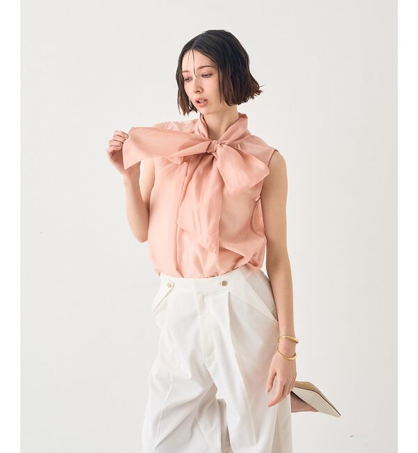 Rouge vif「前後2WAYビッグボウタイリボンブラウス【予約】」|シャツ・ブラウス|