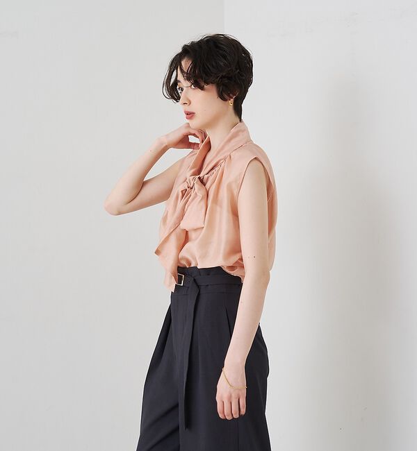 Rouge vif「前後2WAYビッグボウタイリボンブラウス【予約】」|シャツ・ブラウス|