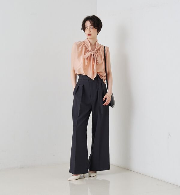 Rouge vif「前後2WAYビッグボウタイリボンブラウス【予約】」|シャツ・ブラウス|