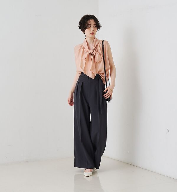 Rouge vif「前後2WAYビッグボウタイリボンブラウス【予約】」|シャツ・ブラウス|