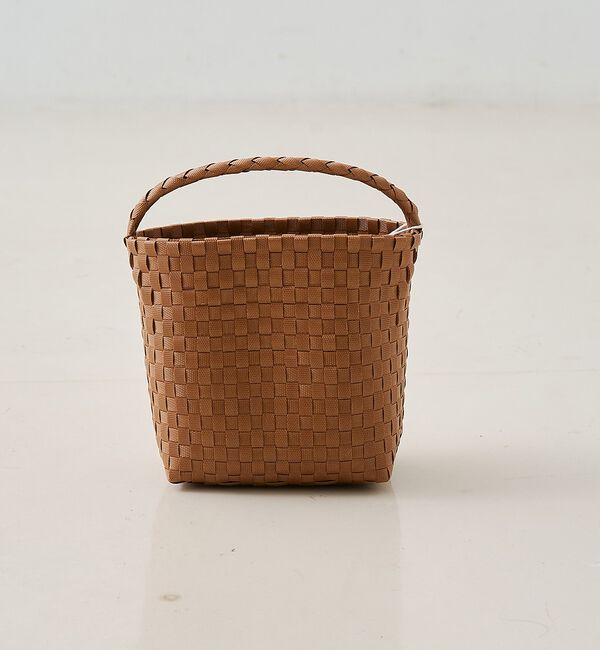 Rouge vif「【NHE/ニエ】カゴバッグ NHO(ONE HAND TALL) バスケットバッ」|かごバッグ|ブラウン