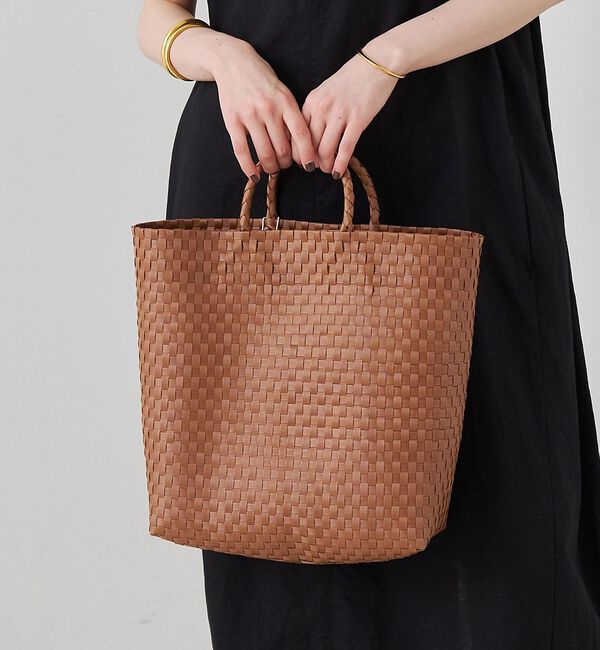 Rouge vif「【NHE/ニエ】カゴバッグ TO(TALL) トートバッグ【予約】」|かごバッグ|ブラウン