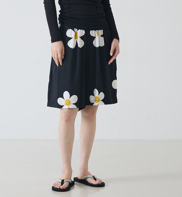 Rouge vif「【SUNNY SPORTS/サニースポーツ】花柄半パン/printed 2par」|その他|ブラック系その他1