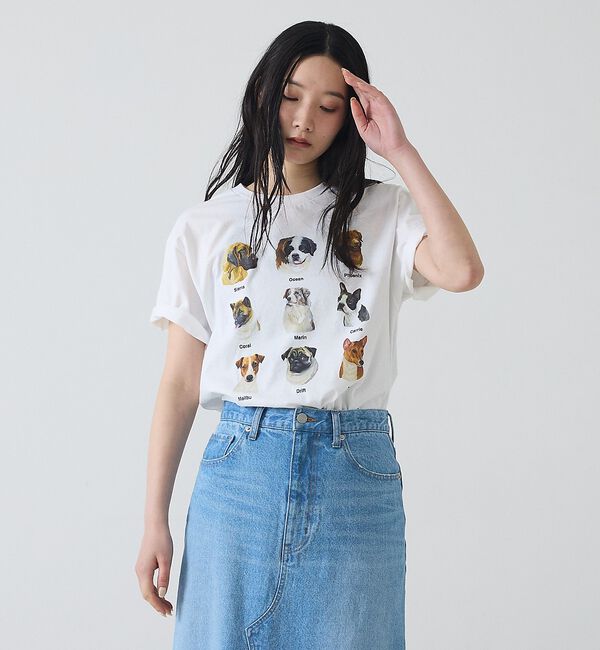 Rouge vif「【JERZEES/ジャージーズ】9DOGS半袖Tシャツ/犬/半袖【WEB限定】【」|Tシャツ・カットソー|