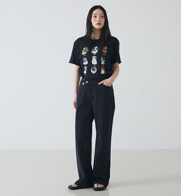 Rouge vif「【JERZEES/ジャージーズ】9DOGS半袖Tシャツ/犬/半袖【WEB限定】【」|Tシャツ・カットソー|