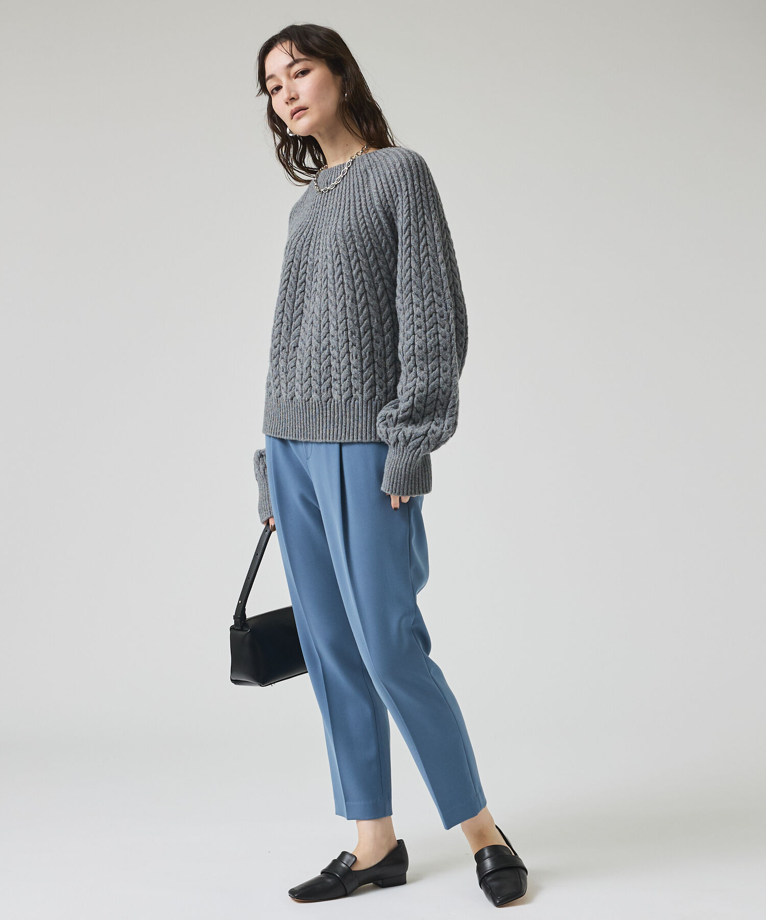 qualite「ダブルクロスセンタープレスパンツ」|その他|