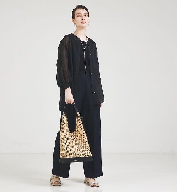 qualite「スクエアノースリーブニット」|キャミソール|