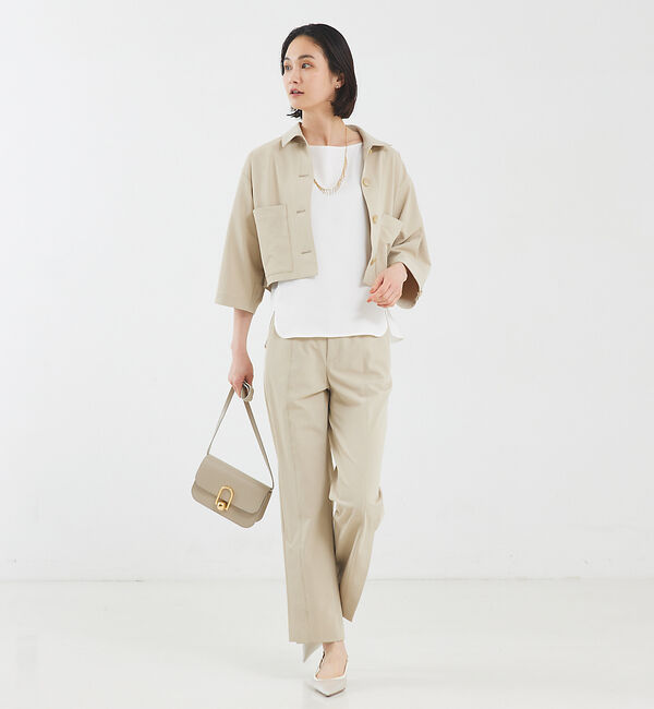 qualite「【セットアップ対応】2WAYストレッチシャツブルゾン」|ブルゾン・スタジャン|