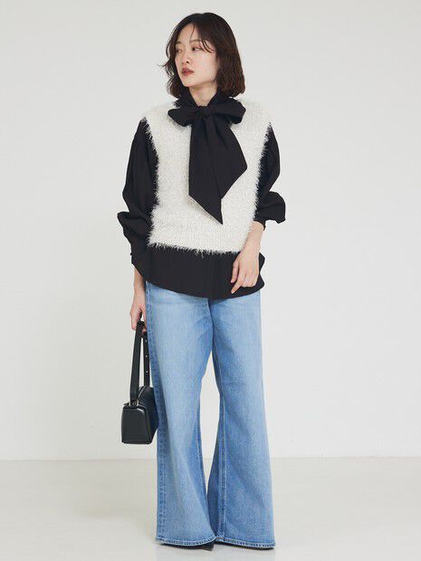 qualite「シアーボウタイブラウス」|シャツ・ブラウス|