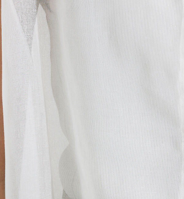 qualite「ソフトオーガンジーロングブラウス」|シャツ・ブラウス|