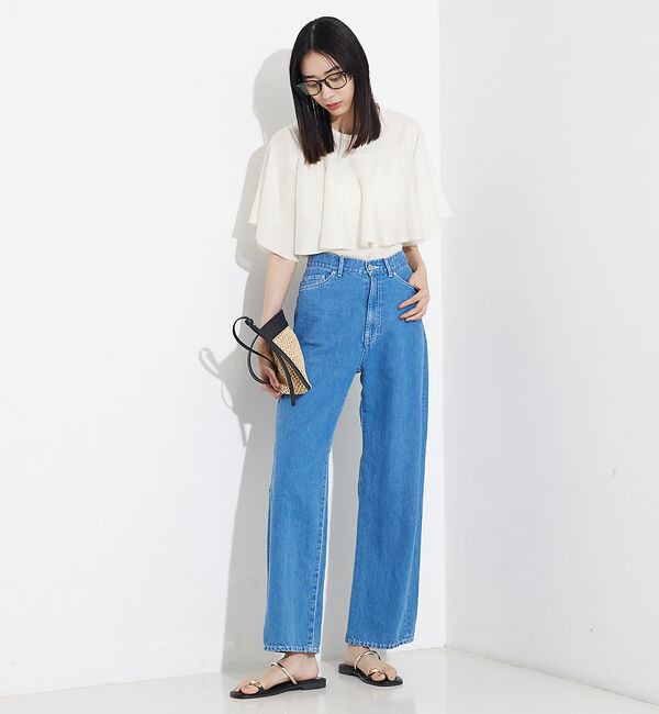 qualite「シャイニーフレアニット」|ニット・セーター|