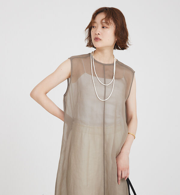 qualite「ストーンロングネックレス」|ネックレス|