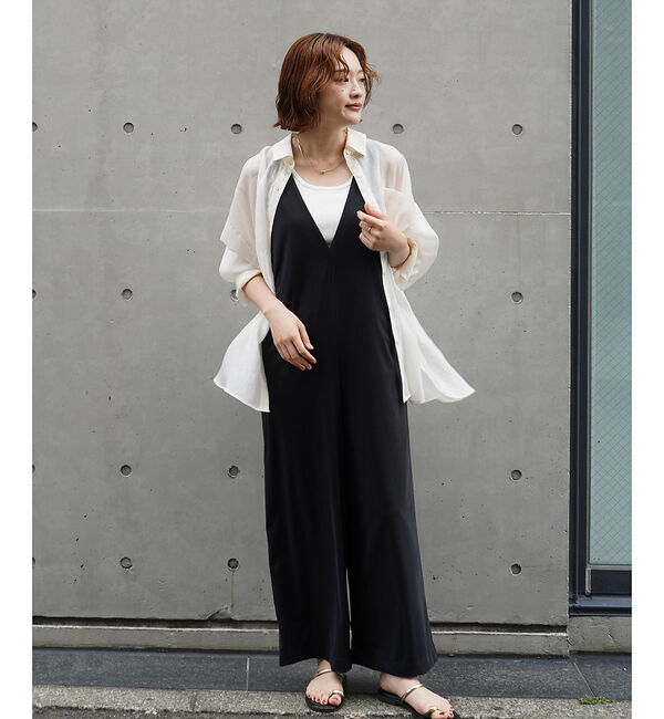 qualite「【大人シアーシャツ】バックスリットシアーシャツ」|シャツ・ブラウス|