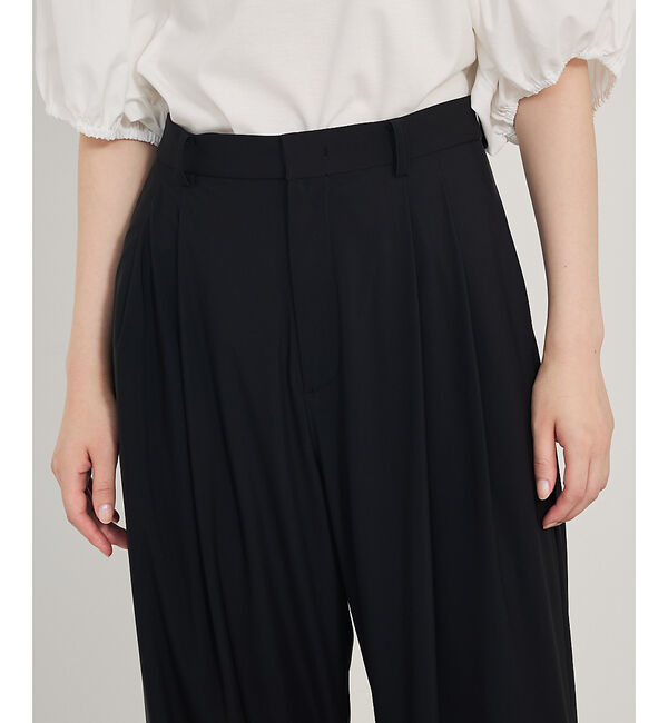 qualite「【接触冷感＆UV】クールトリコットタックパンツ」|その他|