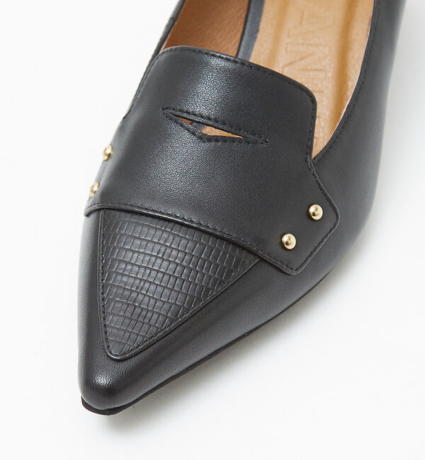 AU BANNISTER「ローファーモチーフミドルパンプス」|パンプス|