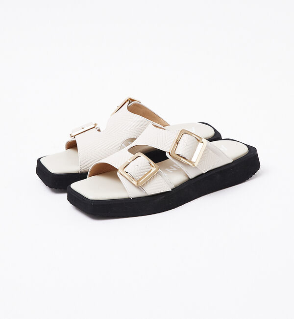 AU BANNISTER「ダブルベルト ボリュームソールサンダル」|サンダル|