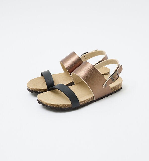 AU BANNISTER「【販売店舗限定】フットベッドサンダル」|サンダル|ブロンズ