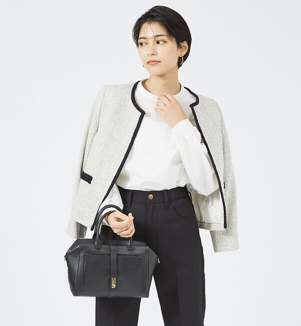 LOWELL things「Classy／レザー2wayボストンバッグ」|ハンドバッグ|